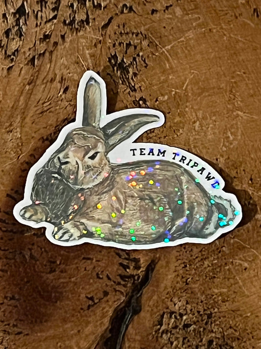 Team Tripawd Holographic Sticker