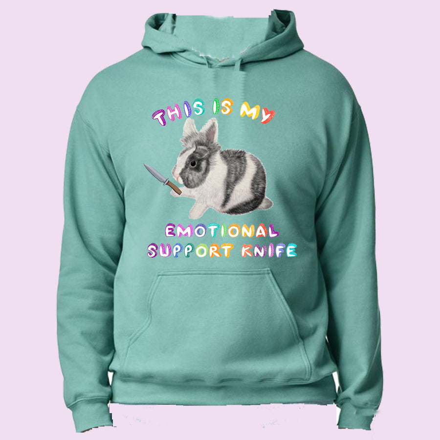 Emotional Support Knife Overhead Hoodie