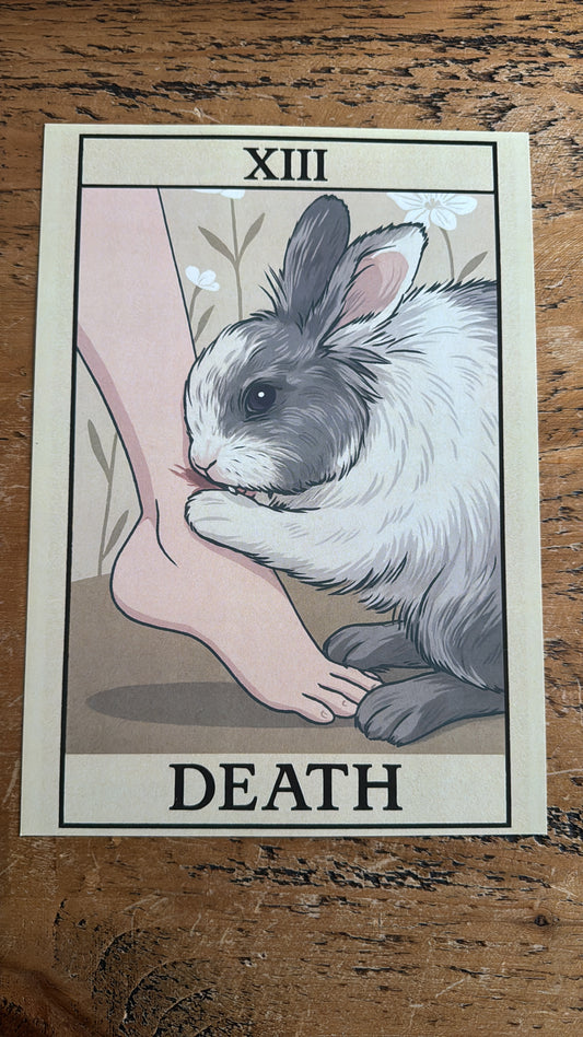 Halloween - Death Tarot Card -  A4 Art Print