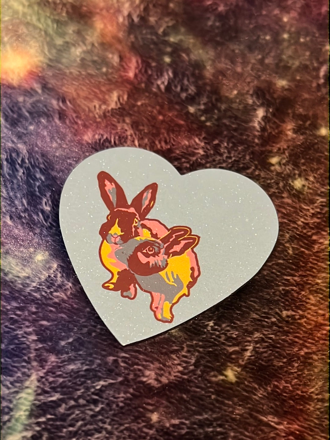 Heart shaped Rabbit Magnet