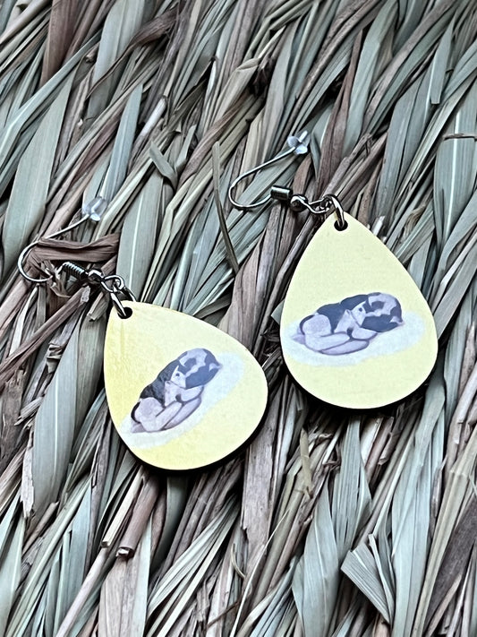 Sleeping bunny Earrings