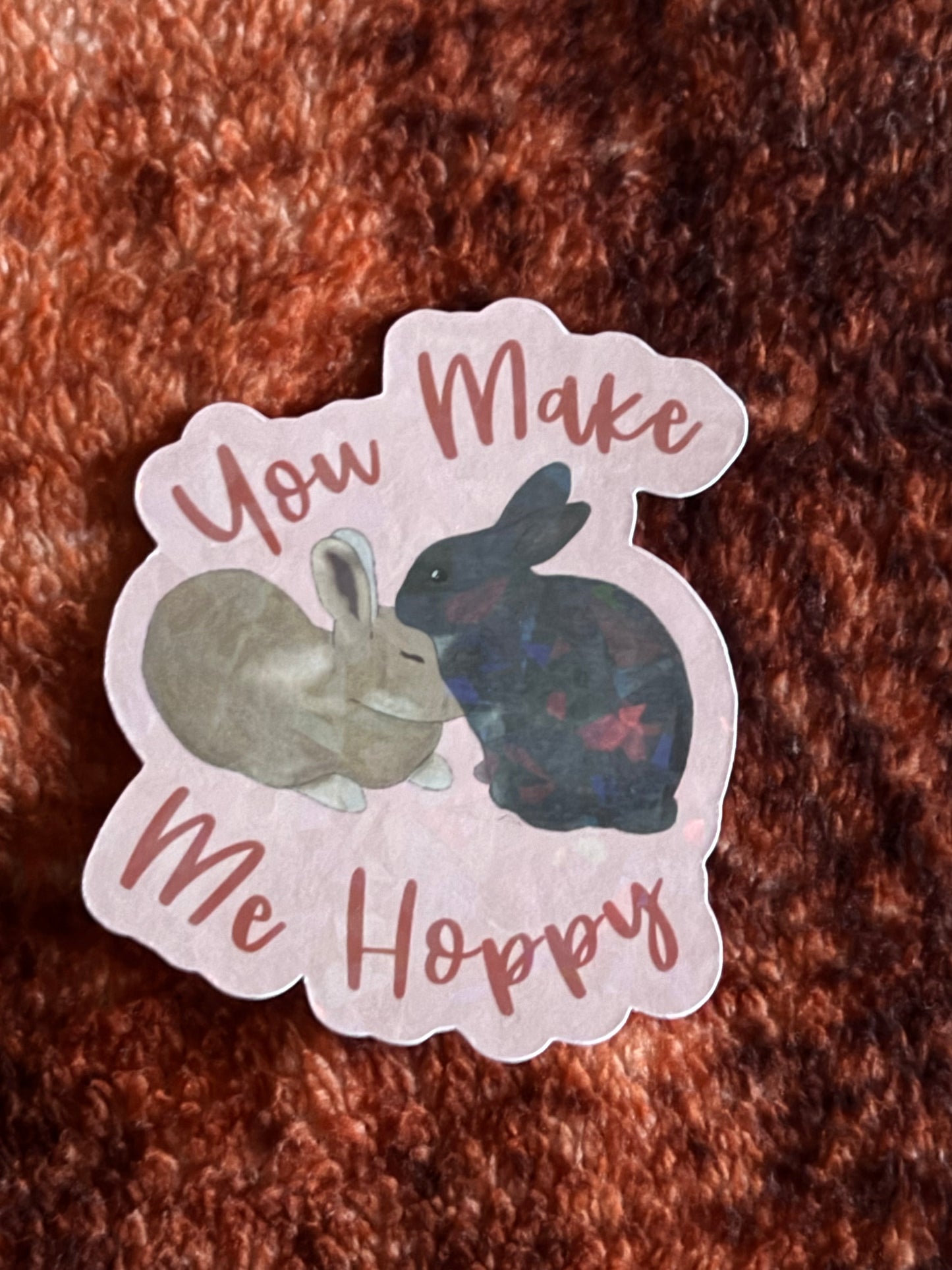 JJ And Hettie - Love Bunnies Holographic Stickers