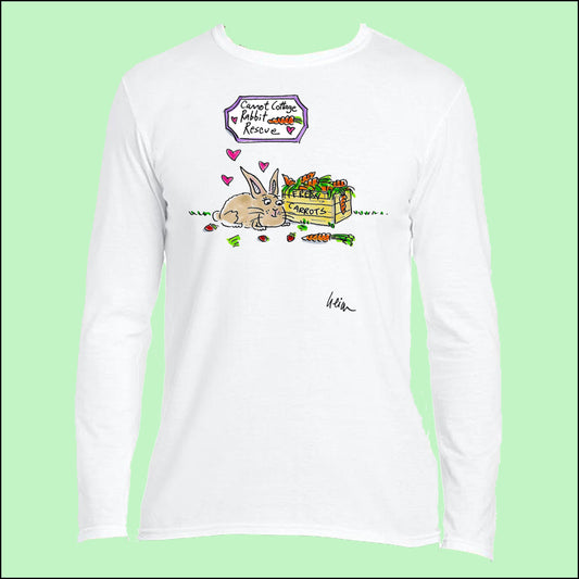 Carrot Cottage Rabbit - Linda Long Sleeved Unisex Top