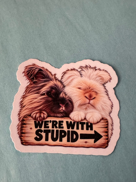 Naughty Bunnies - We’re with stupid