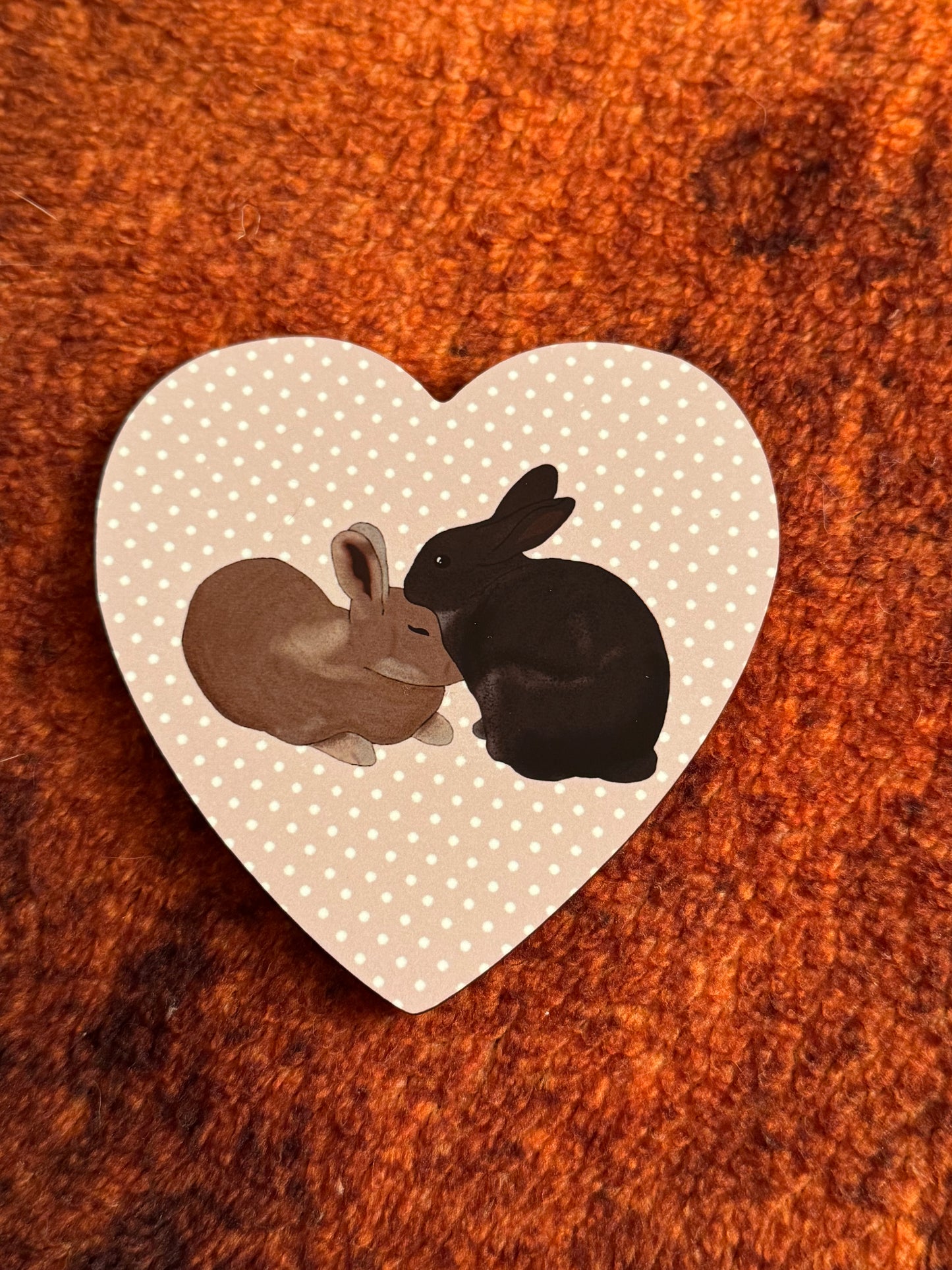 JJ and Hettie - Love Bunnies Coaster