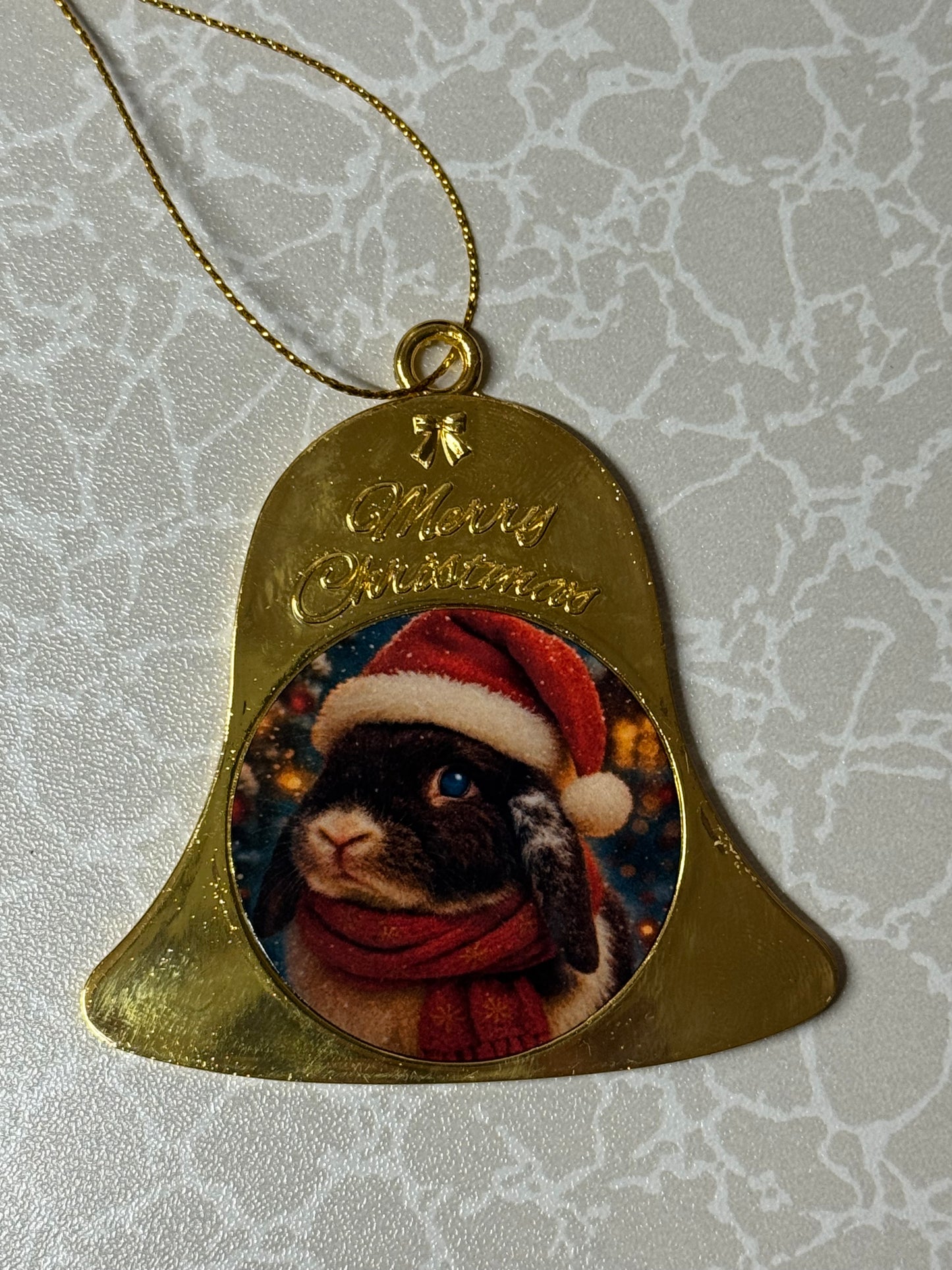 CCRR Howard Double Sided Metal Gold Bell Decoration