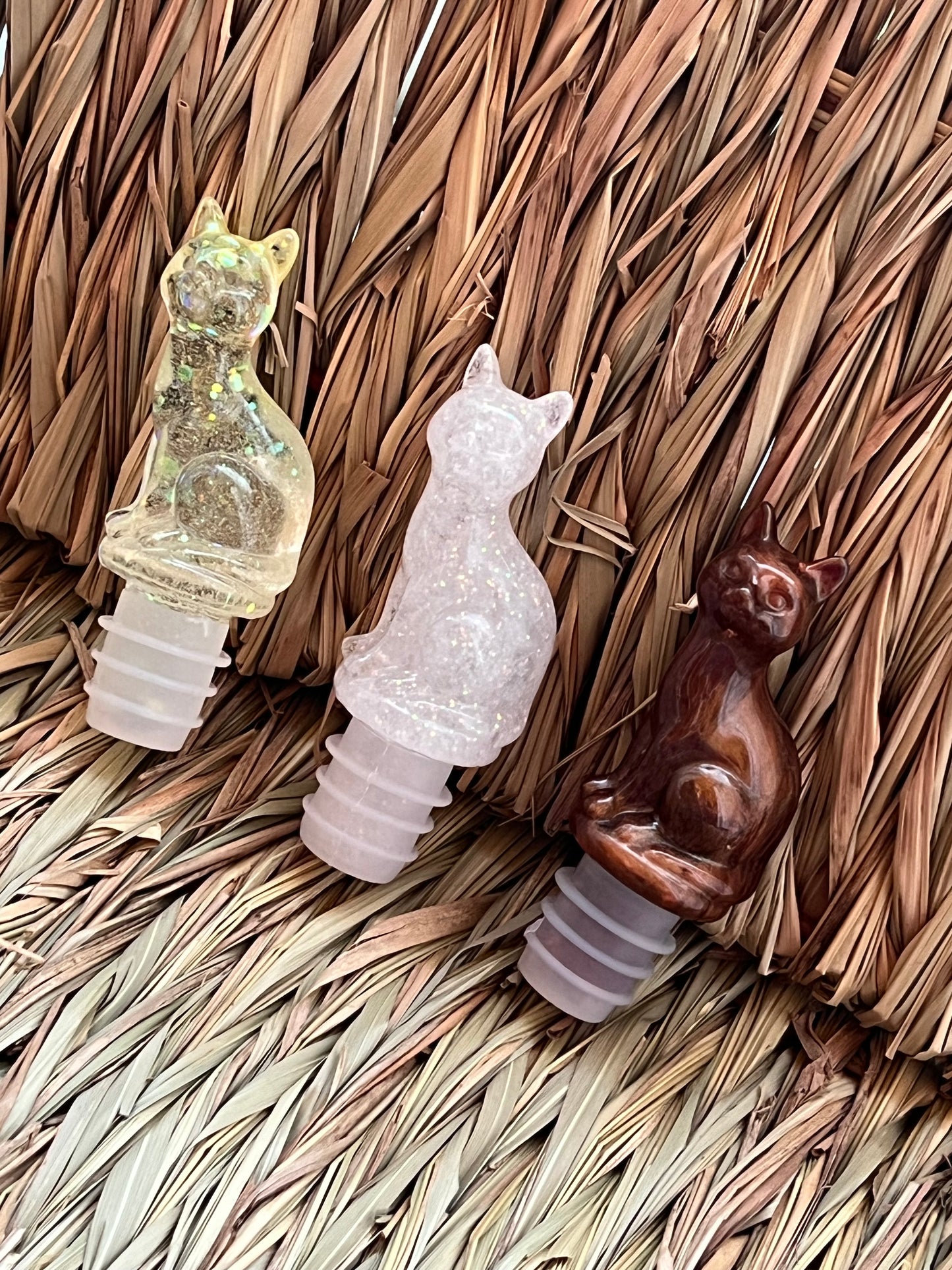 Resin Cat Bottle Stoppers