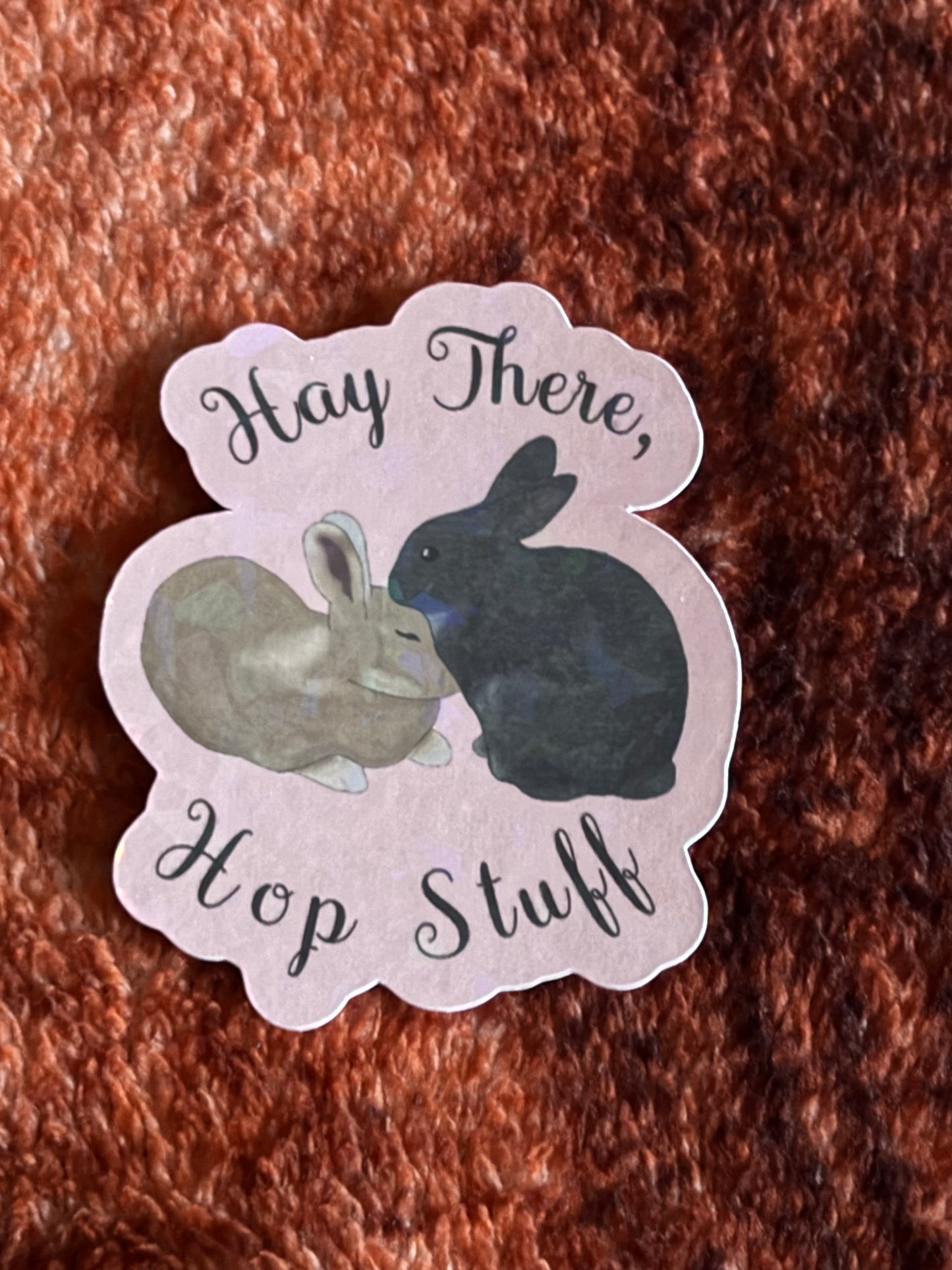 JJ And Hettie - Love Bunnies Holographic Stickers