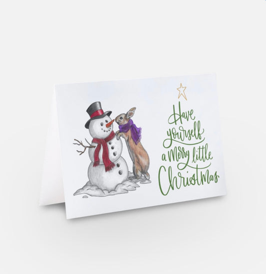 Hettie Snowman Christmas Card