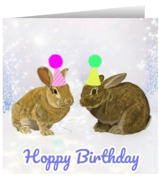 Hoppy Birthday Card JJ and Hettie