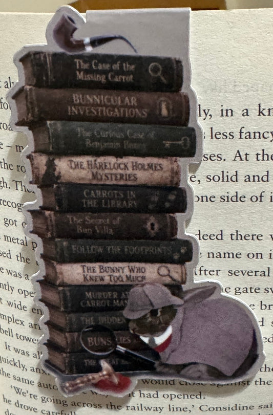Detective Bunnies - Magnetic Bookmark