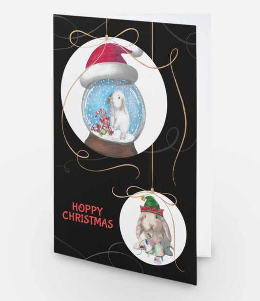 Scribbles bauble Christmas Card