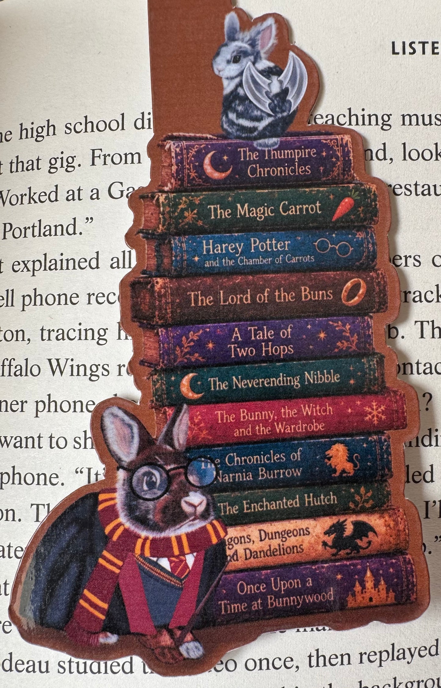 Fantasy Bunnies - Magnetic Bookmark