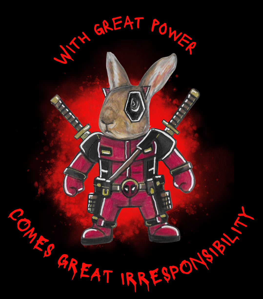 Bun Pool - With Great Power Overhead Hoodie - Halloween