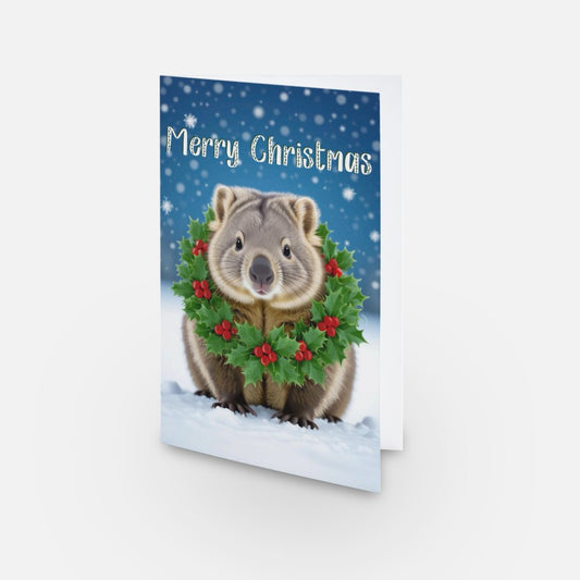 Wombat Christmas Card