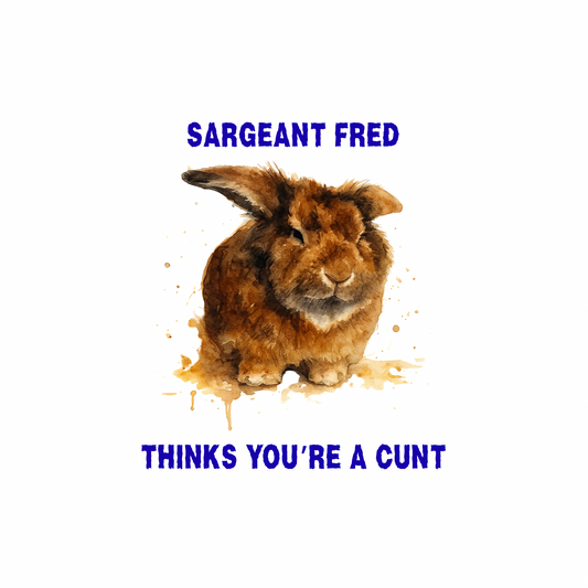 Sargeant Fred Thinks You’re a Cunt Overhead Hoodie