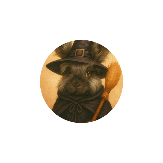 Halloween Limited Edition … Double Sided Katy Wooden Witch Decoration