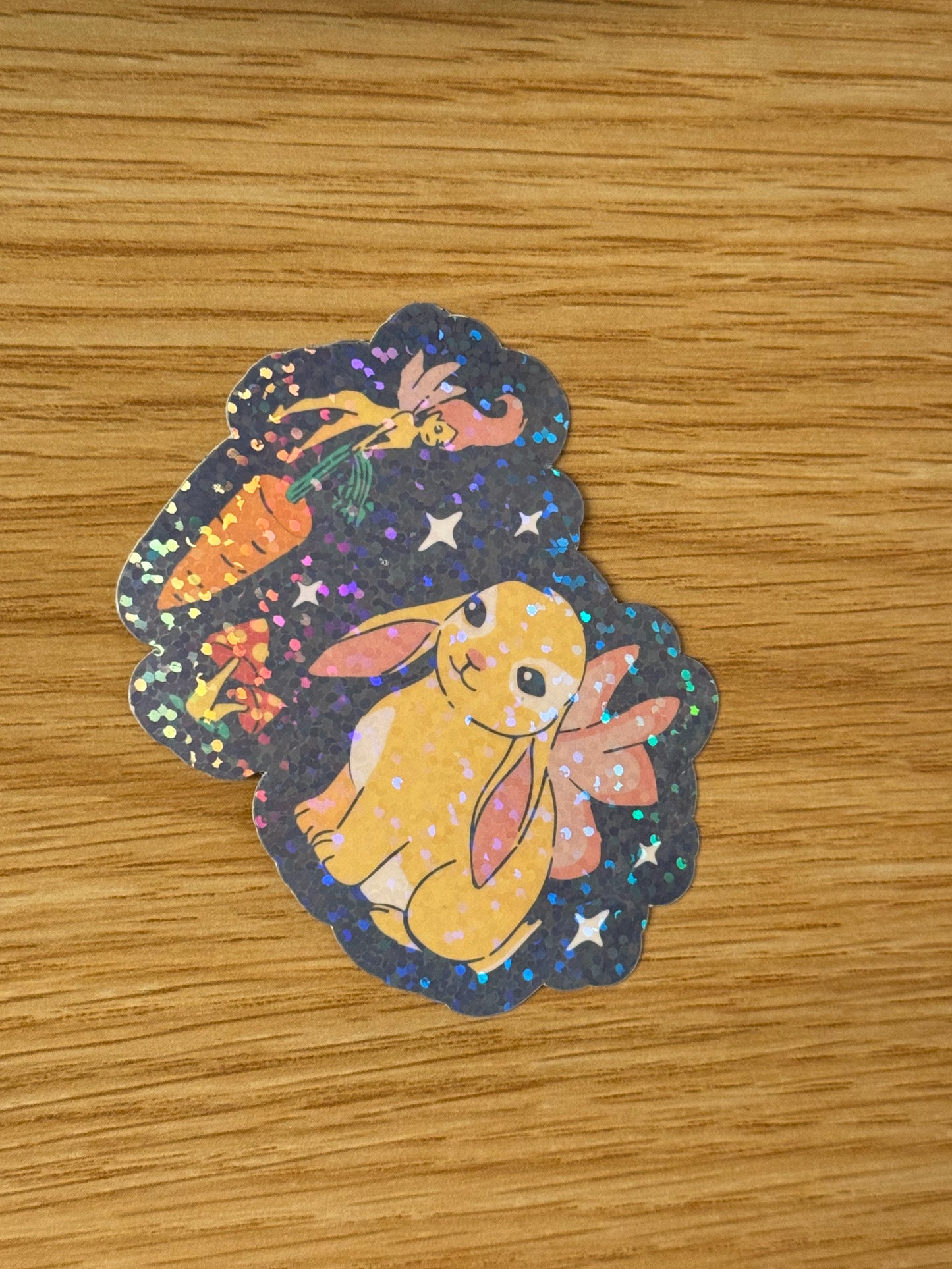 Cute Holographic Bunny Stickers