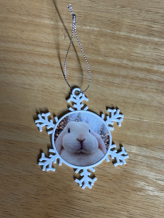 CCRR Pumpkin Double Sided Metal Snowflake  Decoration