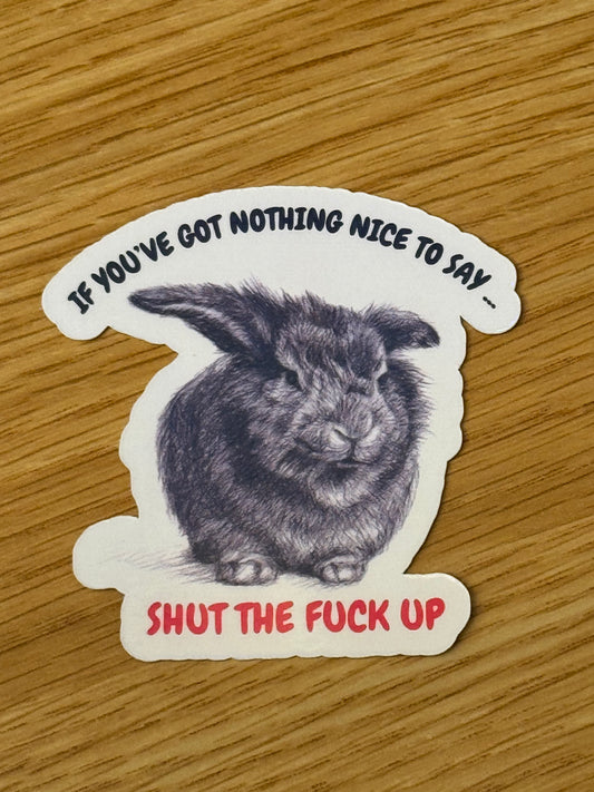 CCRR - Fred - If you’ve nothing nice to say …