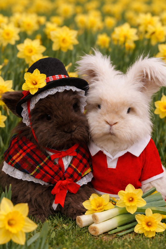 CCRR St David's Day Bunnies - Bonnie and Bruce 2