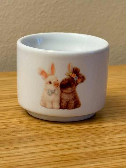 CCRR - Bonnie and Bruce - Ceramic Egg Cup/Shot Glass