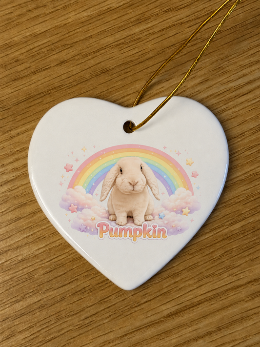 CCRR - Pumpkin - Memorial Ceramic Heart