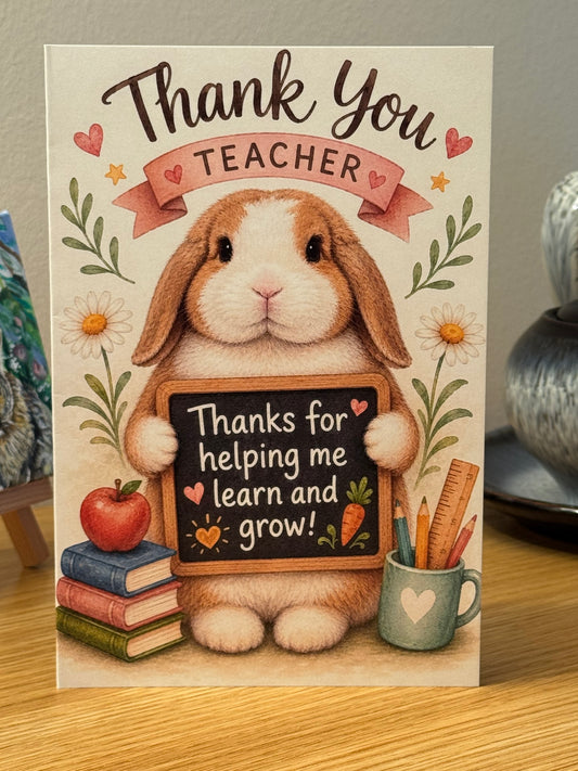 CCRR- Thank you Teacher - Greeting Card