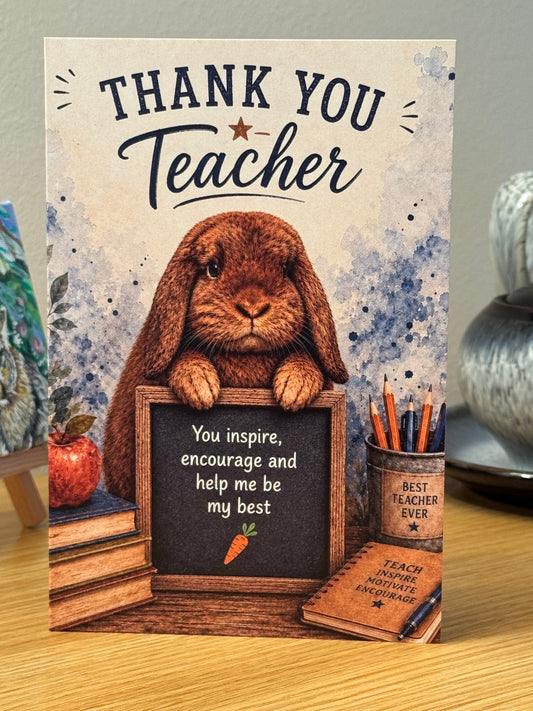 CCRR- Thank you Teacher - Greeting Card