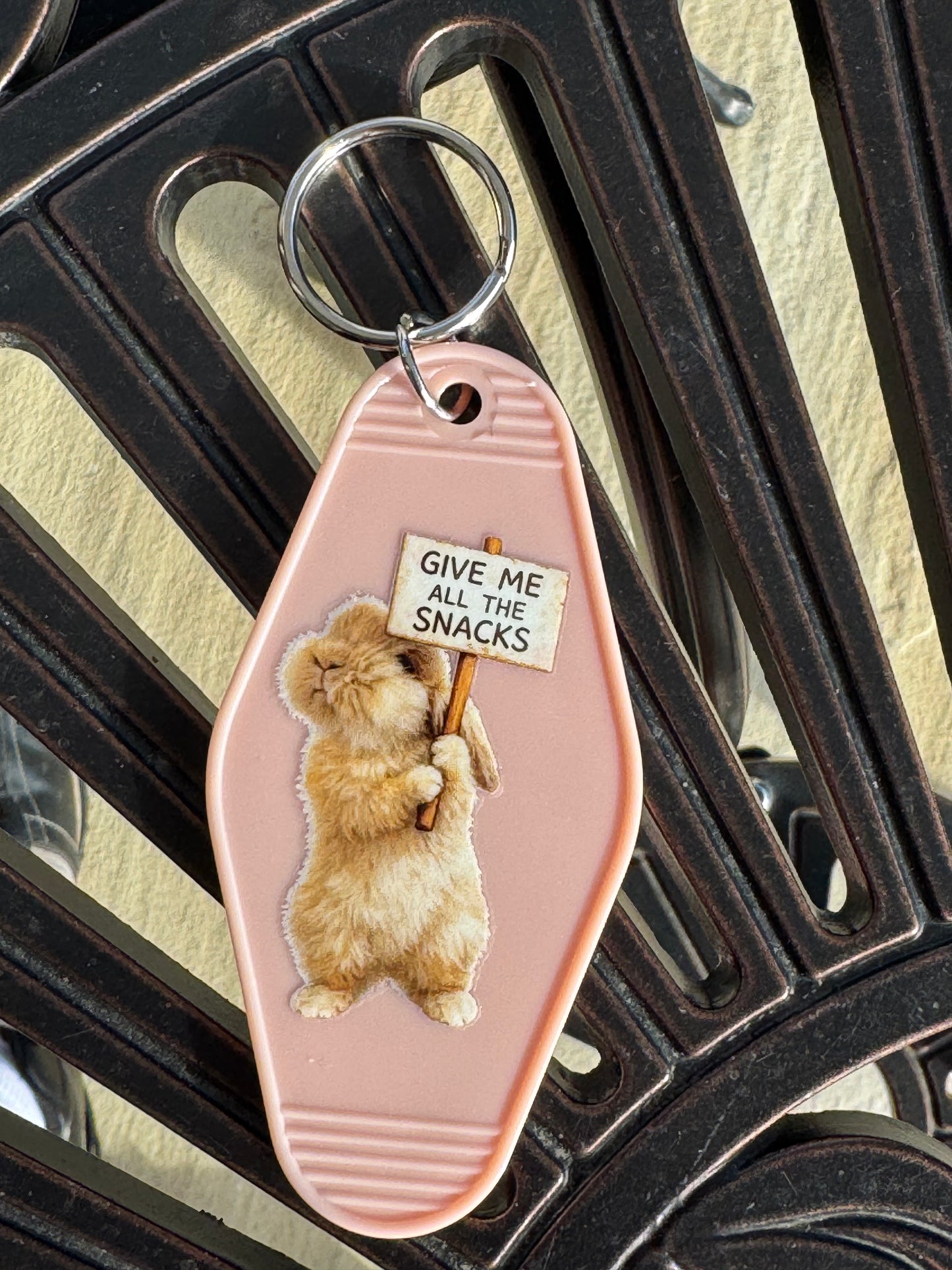 Fawn - Give Me All The Snacks - Motel Style Keychain