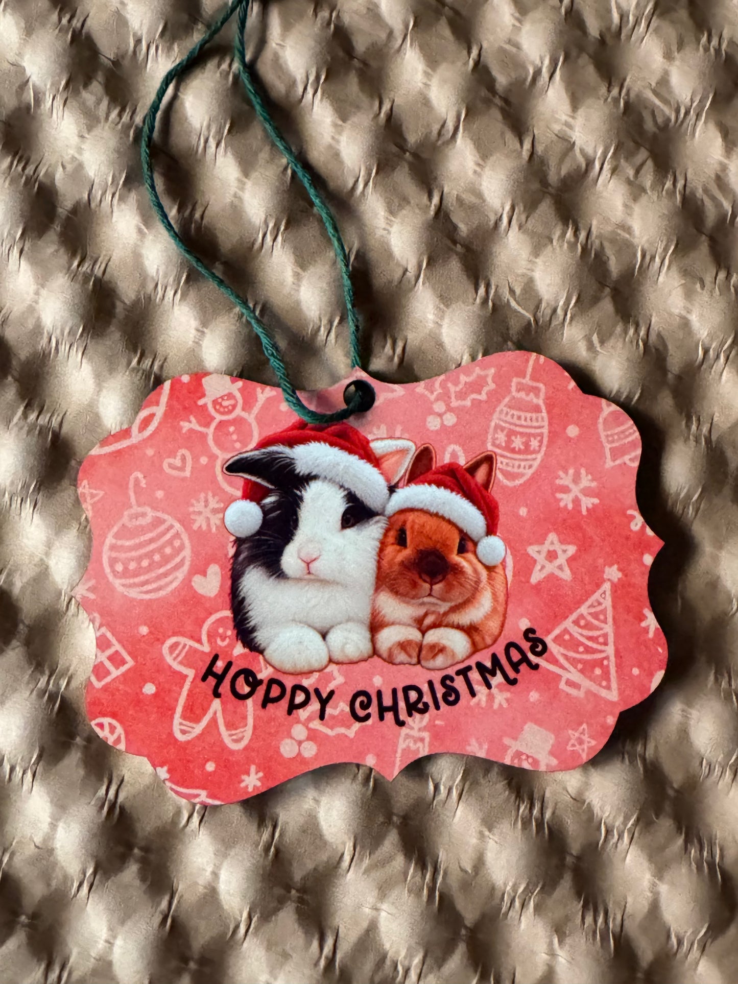 Hoppy Christmas wooden decoration