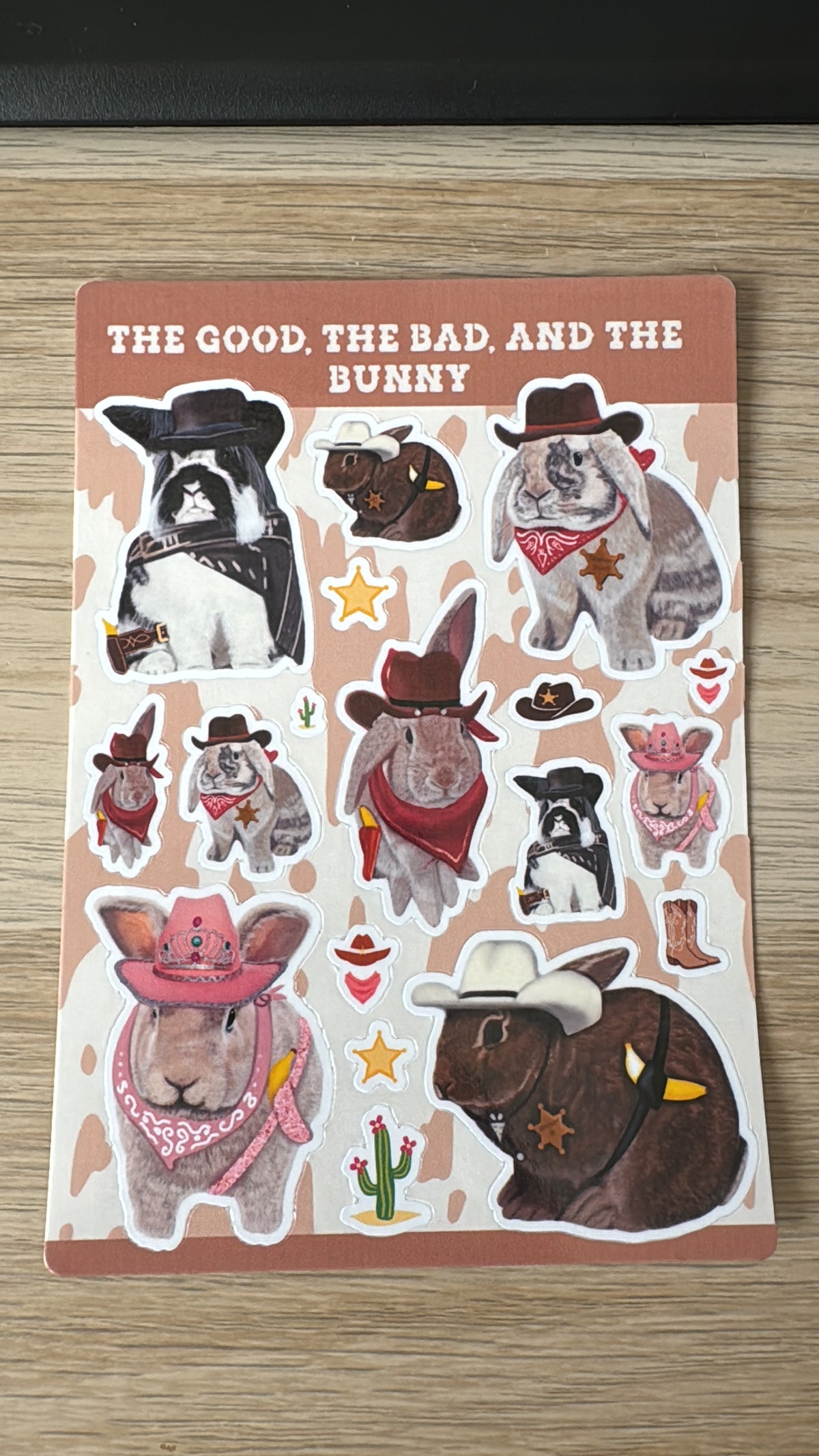The Good, The Bad And The Bunny Sticker Sheet