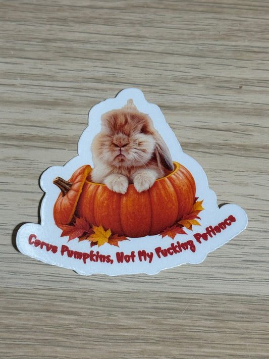 Spooky and naughty - Carve Pumpkins, not my fucking patience