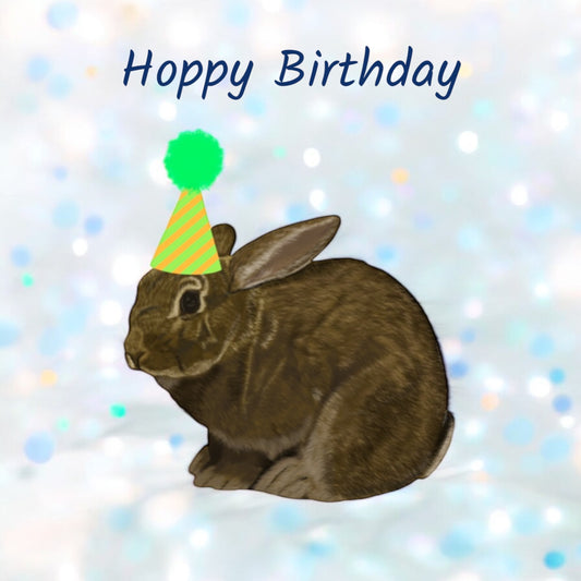 Hoppy Birthday Card