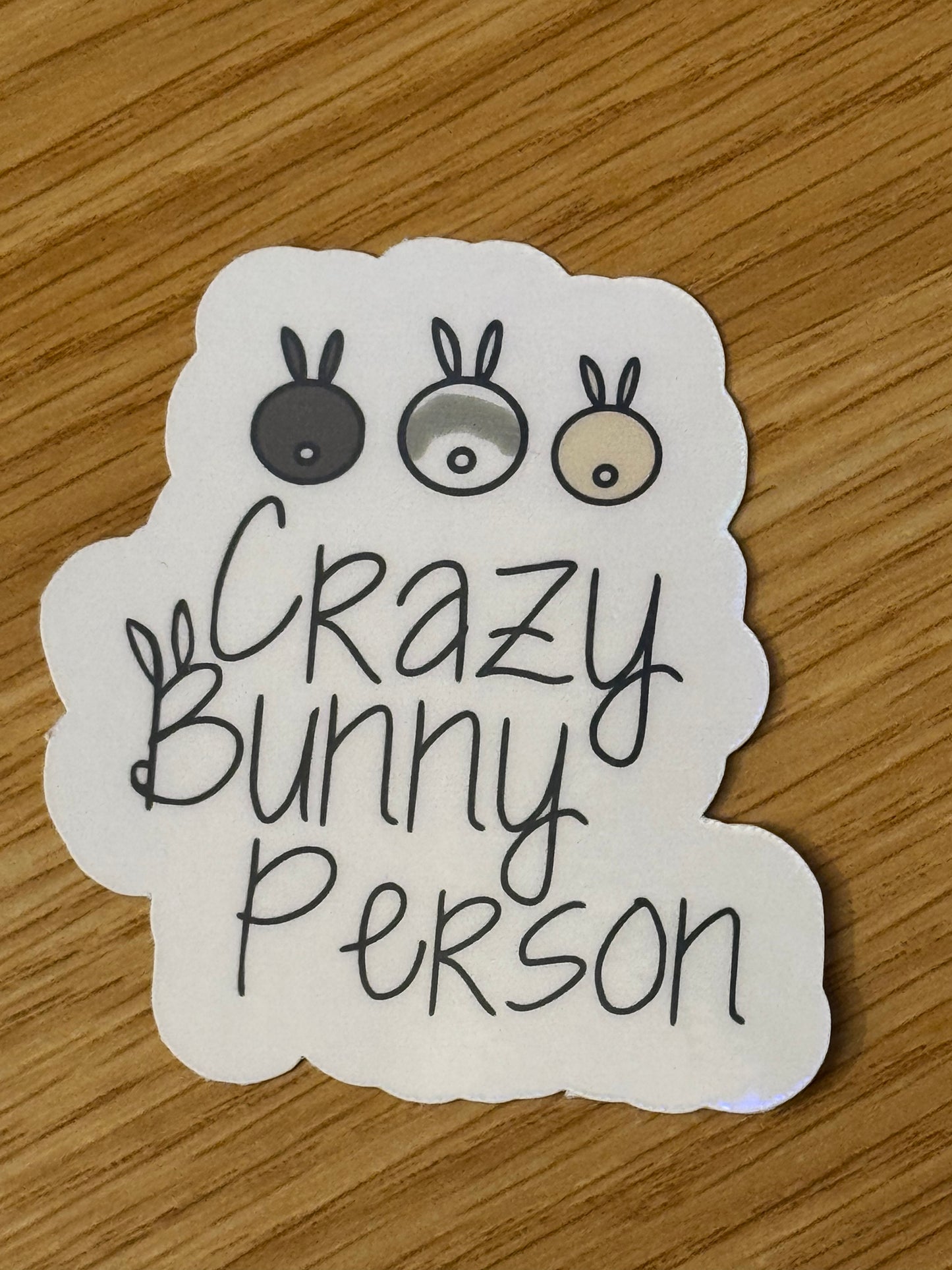 Crazy bunny person