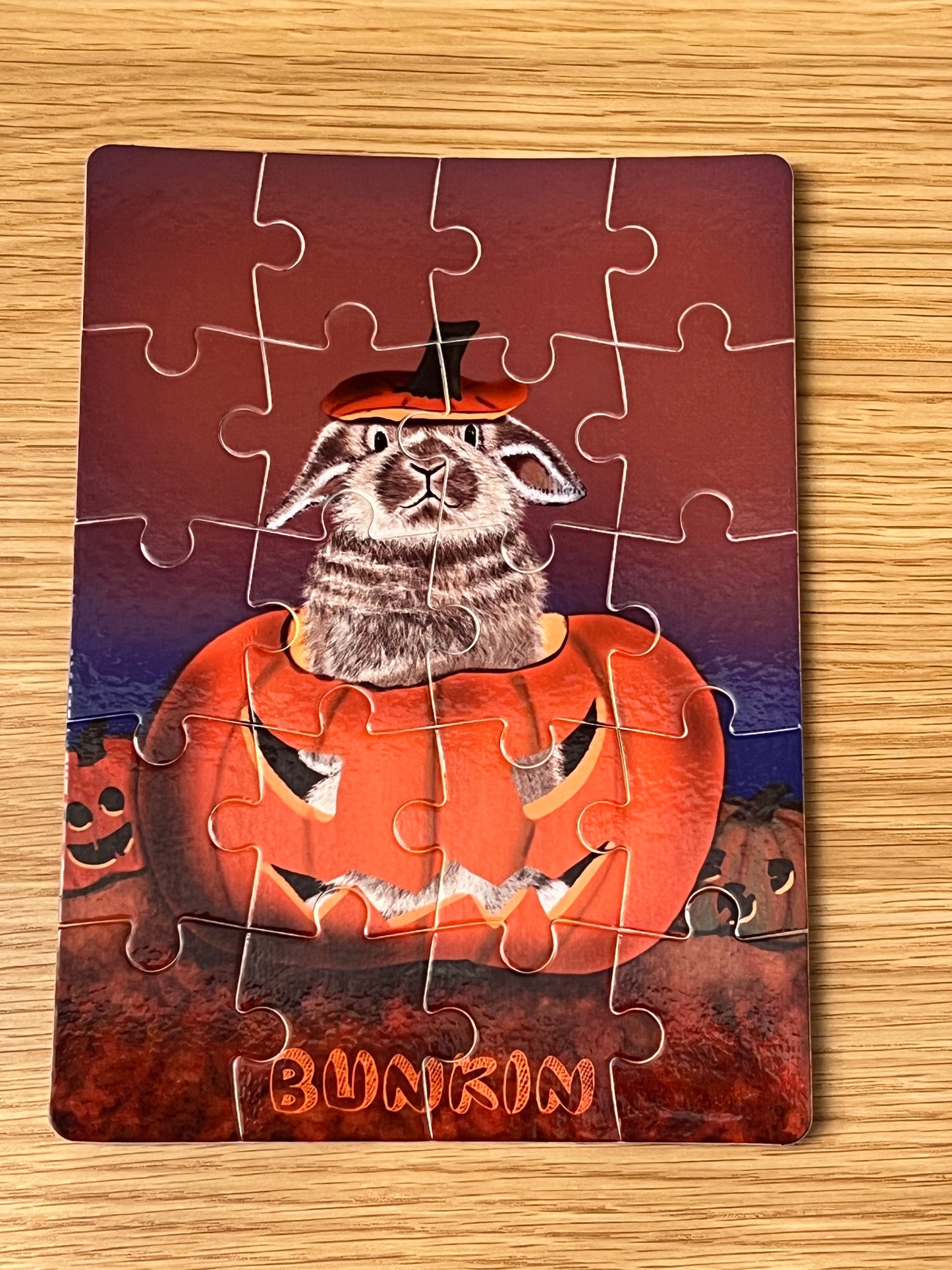 Cute Halloween Bunny Rabbit Jigsaw Puzzle