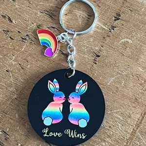 LGBTQIA+ Pride Bunnies Keychains