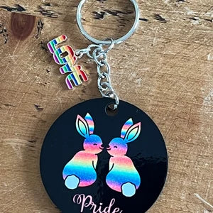 LGBTQIA+ Pride Bunnies Keychains