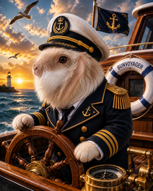 Gerald - Bunny Captain  with background