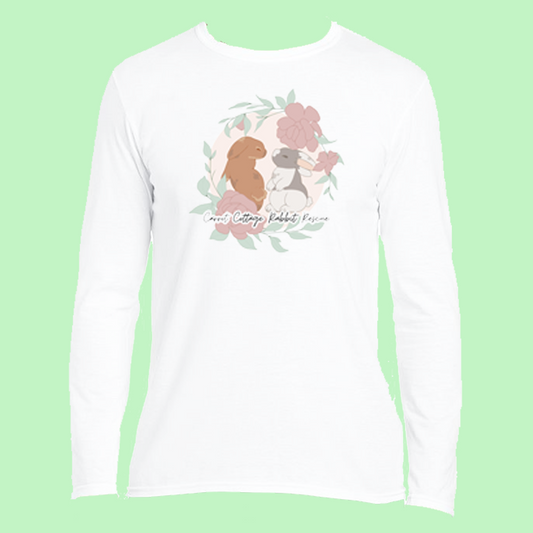 Carrot Cottage Rabbit Rescue Long Sleeved Unisex Top  - Bigger Logo